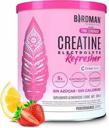 Refrescante de Creatina BIRDMAN| Creatina Monohidratada con Electrolitos, Magnesio y Vitaminas| Sin Azúcar, Sin Calorías| Saborizantes y Endulzantes Naturales| Sabor Limonada Rosa| 30 Porciones| 300 gramos - Limonada rosa - Ver 8