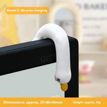 Đồ trang trí hình vịt dễ thương mới, hình vịt nằm, trang trí bảng điều khiển (kèm băng dính) dùng hàng ngày. - Nhiều màu - Xem 4