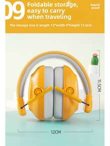 1pc Multi-Functional Noise-Proof Ear Muffs, High Density Memory Foam Lining, Adjustable Headband, Soft Ear Pads, Suitable For Airplane Travel, Drumming Practice, Library Study, Fireworks/Concerts, Family Travel (Pink/Blue/Mint Green/Military Green/Black/Pink) - Multicolor - View 5
