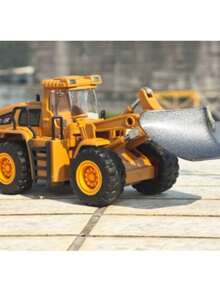 Miniature Excavator Roller Compressor Scale 1:50 With Friction XZ-1794 - Pa Grande - View 2