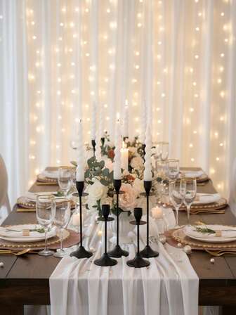 1Pc/1Set Iron Cone Candle Holder, Classic High Leg Candlestick Holders, For Decorative Candle Stand, Candelabra,Tealight Candle Holders,For Home Decoration, Mantelpiece, Christmas Party, Housewarming Gifts, Wedding, Dining Room, Party Candle Stand, Fireplace Decoration Candle Stand, Decorative Pillar Candle Holder, Wedding