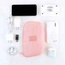 1pc Portable Travel Organizer Bag, Minimalist Waterproof Cosmetic, Cable, Jewelry Storage - Multicolor - View 7