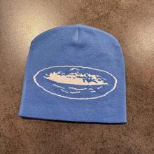 The New Cruise Knitted Hat Is Suitable For Keeping Warm In Autumn And Winter For Men And Women, Hip-Hop Rap Skateboard Cold Hat, Jacquard Pullover Hat. It Is Versatile For Couples, Knitted Cold Hat, Hooded Hat, Men's Outdoor Ear Protection, Super Warm, Lightweight And Breathable, Comfortable All Year Round, Suitable For Skiing, Hiking, Outdoor Activities, Hiking Accessories, Fashionable Hat Design, Durable Knitted Sweater Hat - hồ xanh - Xem 12