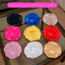 Set Of 24 Anti-Frizz Satin Bonnets, Suitable For All Hair Types, Ideal For Sleeping - Nhiều màu - Xem 4