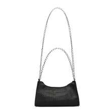Women's Double Chain Crossbody Bag With Side And Shoulder Straps Party Handbag - Black - View 4