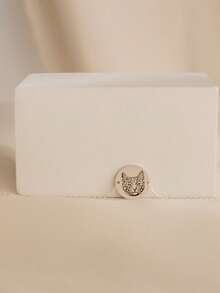 1pc Custom Pet Portrait Charm Bracelet, Custom Name Bracelet, Simple Custom Engraving Bracelet, Gift For Cat Lovers, Personalized Christmas Gift