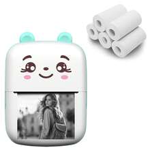 Impresora Mini Inalámbrica con Carga USB Portátil Impresora de Etiquetas sin Tinta para Fotos, Notas, Regalos, Recibos, Listas y Scrapbooking DIY - Adecuada para Uso en el Hogar, Oficina, Escuela Regalo de Navidad y Año Nuevo Impresión de Fotos - A8C (impresora) - Ver 13