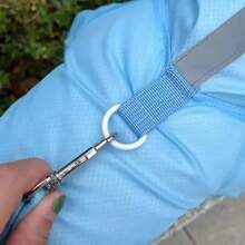 Waterproof Full Coverage Dog Raincoat With Reflective Strips Anti-Slip Booties Carry Bag Blue Puppy Rain Suit For Outdoor Travel Gift - Baby Blue - View 11