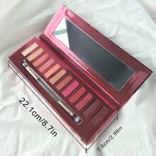 [12-Color Eyeshadow Palette (With Brush)]Luxury For Sophisticated Women - Luxury RetRO Galaxy Aurora 2.0 Box With Mirror, Pearl Sparkles, Stage Make-Up Effect, Long-Lasting & Water-Resistant, Perfect Mother's Day Gift - 彩色 - 查看 4