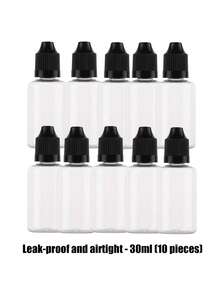 10 Thin Drip Bottles, 5ml/10ml/20ml/30ml/50ml Empty Squeeze Eye Drop Bottles, PET Squeezable Liquid Drop Cap Bottles, Essential For Returning To School And Traveling, Portable And Lightweight - Travel Accessories - Multicolor - View 16