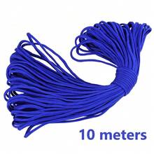 10/100米/包迷彩七股伞绳，多用途户外露营应急求生绳，适用于帐篷、捆绑、登山、手链编织、牵引绳、晾衣绳、DIY绳 - 彩色 - 查看 100