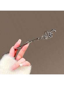1pc Women Moonstone Snake Hair Clip, Modern Chinese Style Snake Hairpin, High-End Bun Accessory, Suitable For Daily Wear, Autumn/Winter Snowflake Hair Styling Pins Hair Bun Maker Bun Hair Piece,Hair Claws - 多色-1 - 查看 8