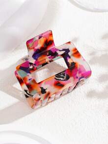 1 chiếc kẹp tóc vuông lớn họa tiết rằn ri Dopamine thanh lịch dành cho nữ, kẹp tóc acrylic màu kẹo ngọt đa năng kiểu đường phố, phụ kiện tóc thời trang chống trượt phù hợp cho các dịp lễ, tiệc tùng, sử dụng hàng ngày và làm quà tặng. Phụ kiện tóc hình cây cỏ, kẹp tóc thời trang mùa thu, mùa đông cho trang phục đi nghỉ mát, mùa hè, đi biển dành cho nữ. - Nhiều màu - Xem 10