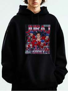 Sudadera Juraj Slafkovsk, Sudadera de hockey de Montreal, Sudadera de fan de hockey, Sudadera Slafkovsky, Camiseta de rap pirata, Sudadera de jugador de hockey - Negro - Ver 6