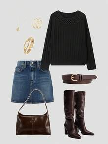 Damen romantischer, vintage, eleganter, lässiger Alltags- und Büro-Pullover in Große Größen mit Spitzen-Patchwork, geeignet für Zuhause, Schule, Date, Flughafen im Herbst/Winter und frühen Frühling