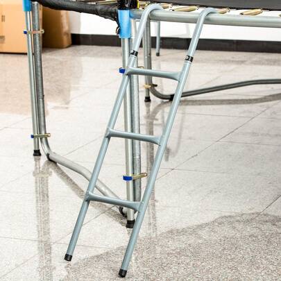 HOMCOM Échelle de trampoline en acier, convient pour les trampolines de 12 pi et 14 pi, échelle de trampoline à 3 marches, accessoires de trampoline d'extérieur, capacité de 330 lb