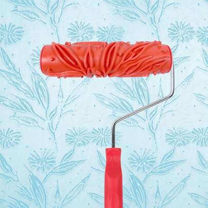 Hanroy 7'' Patterned Paint Roller For Wall Decoration Classic Brick Embossing Texture Rubber Roller Decorative Household DIY Paint Art Tool For Wall Decoration(EG048T),One-Size,EG048T