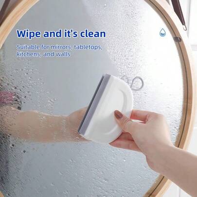 Mini Squeegee Scraper, Bathroom Glass Cleaning Tool, Sink Countertop Scraper