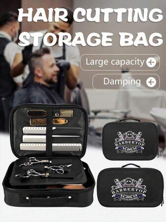 1 st hårklippningsverktyg stor förvaringsväska bärbar förvaringsväska kam sax förvaring hårstylingverktyg tillbehör förvaring