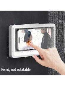 1 Giá đỡ điện thoại chống nước xoay 360°, thân thiện với màn hình cảm ứng, thích hợp để gắn tường trong phòng tắm và nhà bếp, có thể dùng để xem phim, nghe nhạc, lướt mạng xã hội và các hoạt động khác trên điện thoại, rảnh tay. - Nhiều màu - Xem 3