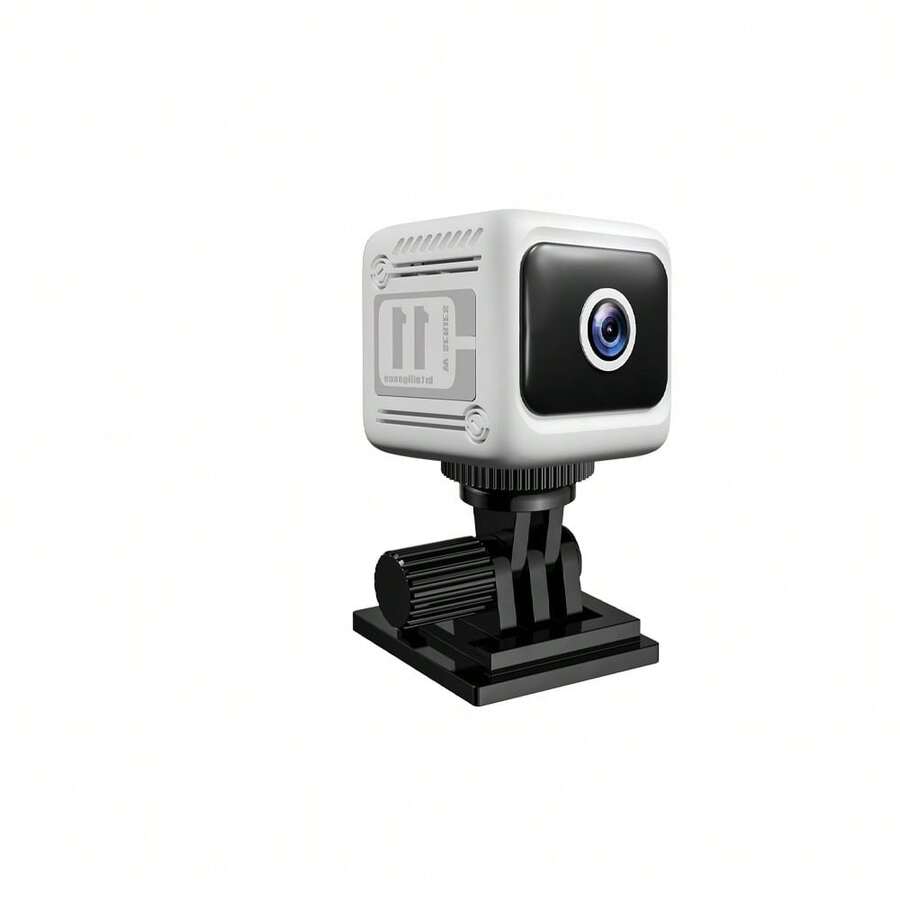 Câmera de Segurança Sem Fio 1080P com Visão Noturna, Detecção de Movimento, Conexão WiFi, Carregamento USB, Design Compacto, Adequada para Casa e Cuidados com Idosos, Pode Ser Usada como Câmera de Monitoramento de Idosos, Decoração Moderna para Casa, Estrutura Durável - Branco - Visão 1