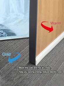 1/2pcs Door Bottom Gap Sealing Strip Self-Adhesive Windproof And Dustproof Soundproof Door Gear Children's Room Door Stop, Windproof In Winter And Insect-Proof In Summer - Nhiều màu - Xem 3