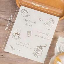 50PCS Food Wrap Paper For Home Kitchen Bakery Cake Shop Non-Stick Residue-Free Self-Sealing Transparent Bread Bags - Transparent - View 2