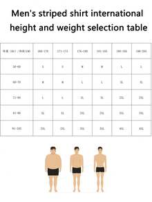 男士黑色条纹正装衬衫，绅士简约条纹长袖衬衫，修身版型，适合春秋夏秋季商务休闲穿着 - 黑與白 - 查看 3