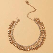 Boho Bell Anklet Bracelets Gold Rhinestone Tassel Foot Anklets Chain Beach Summer Foot Jewelry For Women