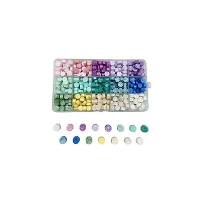 400pcs Wax Seal Beads Kit 15 Pastel Colors Octagon Beads For Letter Sealing And Envelope Stamp Wedding Invitation Wine Package Gift Wrapping,PastelColors-15