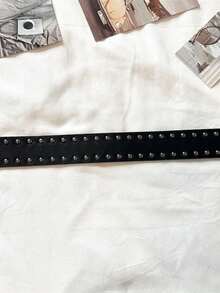 Designer Belt For Women, High Quality, Luxury Brand, Punk, Goth, Rivet, Black Jeans, Unisex Men's Belt, Paw Print, Skull Buckle, Waistband