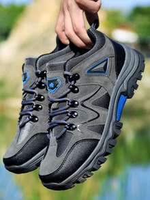 2024 New Men's Lightweight, Breathable, Comfortable And Shock-Absorbing Outdoor Sports Hiking Shoes - Grey - View 5