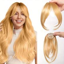 Women's Hair Topper Wig Piece, Fluffy High Crown Hairpiece, Lightweight Bangs Invisible Hair Extensions - Multicolor - View 13