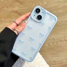 Compatible con iPhone 16, 15, 14, 13, 12, 11 Pro Plus Max, así como con teléfonos , , Redmi y Transsion. Esta funda transparente está disponible en varios colores y presenta un diseño con lazo. Ideal como regalo de cumpleaños para tu pareja o para uso personal. - Color mezclado 3 - Ver 1