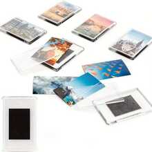 10-20个亚克力磁性相框，冰箱贴，透明标签展示架，迷你相框，适用于家居、客厅、办公室装饰 - 透明 - 查看 5