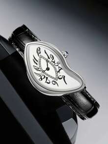 The 2025 New Irregular-Shaped Quartz Watch Blends The Retro Millennium With The Distortion Of The Millennium, Featuring Niche Art And A High-End Feel, Making It A Perfect Gift For Fashionable Men's Wristwatches - PT3287L - 查看 6