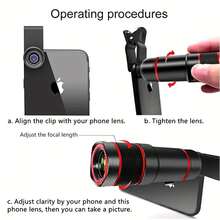 DFIO 8X Zoom Lens For Smartphone - Clip-On PVC Camera Lens With Special Effects For Phone Photography - Xem 7