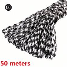 10/100m/Pack Neon Camouflage Multi-Color 7-Strand Core Paracord For Tent, Camping, Emergency, Outdoor Use. Versatile Utility Rope For Leash, Lanyard, Bracelet, Clothes Line - 50 Meters - View 27