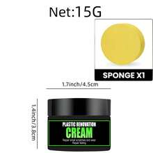 Cera de Polimento Universal para Couro e Plástico - Creme Recondicionador Automotivo para Cuidados com Couro/Plástico/Borracha - A - Visão 12
