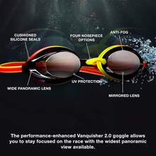 Goggles Natacion, Gafas de NatacióN, Sin Fugas, Antivaho, Antideslumbrante, FáCiles de Ajustar y CóModas, Gafas Piscina Profesionales, Adecuado para NatacióN al Aire Libre, CompeticióN - verde menta - Ver 2