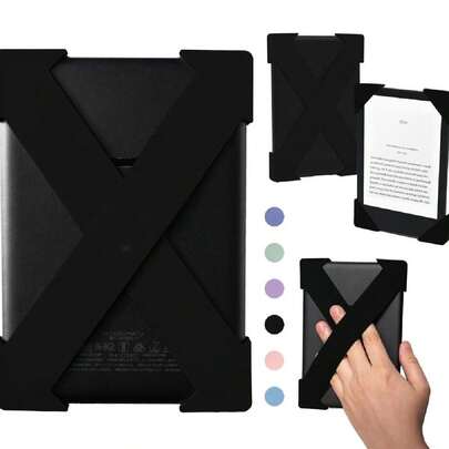 安全手带多功能轻便指握式电子阅读器支架，适用于6-7英寸Kindle Paperwhite/Kobo/Voyaga/Pocketbook/Tolino电子书，高弹性