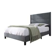 Marcos de cama - Gris oscuro + Lino + 90 cm x 200 cm - Ver 6
