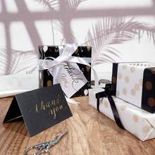 1 Roll Of Valentine's Day Mother's Day Wedding Party Gifts Birthday Gift Wrapping Paper Balloon Polka Dot Black And Gold Craft Diy Gift High-End Matching - Multicolor - View 5