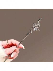 1pc Women Moonstone Snake Hair Clip, Modern Chinese Style Snake Hairpin, High-End Bun Accessory, Suitable For Daily Wear, Autumn/Winter Snowflake Hair Styling Pins Hair Bun Maker Bun Hair Piece,Hair Claws - 多色-1 - 查看 9