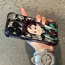 Funda de teléfono compatible con modelos de for  16, 15, 14, 13, 12, 11 Pro Max, X, XR, XS Max, 8 y 18 Plus, con un trasfondo suave y transparente para protección contra caídas. - Color 1 - Ver 1