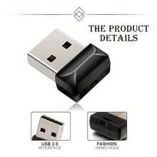 1 ổ USB Flash Drive, dung lượng tùy chọn: 1GB, 2GB, 4GB, 8GB, 16GB, 32GB, 64GB, 128GB, tốc độ cao USB 2.0, chất liệu kim loại, tương thích với PC/Laptop/Máy tính bảng/Điện thoại/Hệ thống âm thanh ô tô/Máy chơi game/Thiết bị âm thanh - Lưu trữ tập tin của bạn một cách an toàn! - màu đen - Xem 8