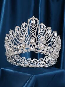 Crown For Women, Baroque Queen Crown - Crystal Gold Tiara For Wedding Birthday Topper, Queen Crown For Costume Party Prom Gift - Multicolor - View 21