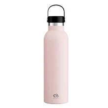 Meoky Bình nước giữ nhiệt chân không 26oz bằng thép không gỉ dung tích lớn có nắp cầm tay, giữ nóng và lạnh lâu dài khi đi du lịch, cắm trại, thể thao ngoài trời, đi học và sử dụng hàng ngày - Hồng - Xem 6