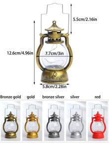مصباح ليد ميني رجعي، شمعة إلكترونية فرنسية جديدة للأعياد، مصباح يدوي على شكل مصباح زيت لإضاءة الأجواء الاحتفالية، إضاءة ناعمة على طاولة الجانب، بحجم راحة اليد والهاتف، هدية عيد ميلاد مميزة للأصدقاء