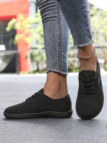 女士赤足鞋 - 零落差极简步行鞋 | 宽鞋头设计，超灵活舒适，适合日常穿着 - 黑色 - 查看 2